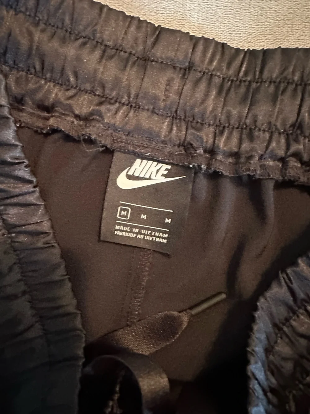 Nike Air Black Satin Track Jogger Pants Women’s M